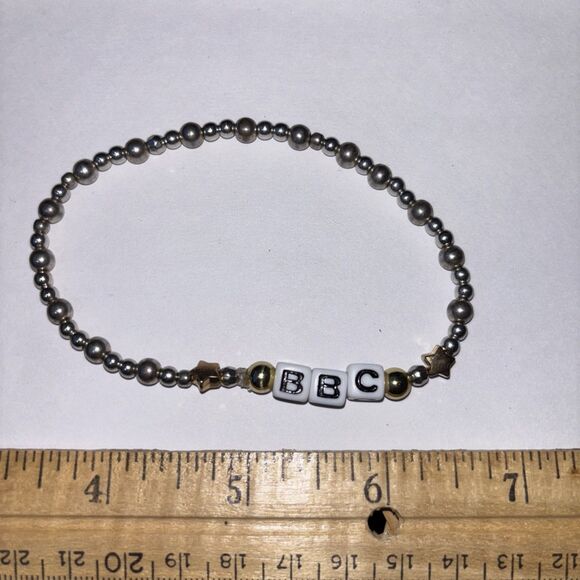 Multicolor “BBC” Bracelet Adult Humor Beaded Handmade Naughty Accessories - Picture 1 of 3